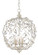Crystal Bud Three Light Chandelier in Silver Granello (142|9000-0076)