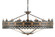 Bunny Williams Six Light Chandelier in Antique Gold/Moss Gray (142|9000-0181)