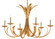Bette Six Light Chandelier in Grecian Gold Leaf (142|9000-0186)