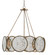Oliveri Bronze Chandelier Six Light Chandelier in Pyrite Bronze/Raj Mirror (142|9000-0277)