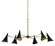 Library Collection Six Light Chandelier in Oil Rubbed Bronze/Antique Brass (142|9000-0311)