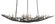 Rainforest Nine Light Chandelier in Rustic Bronze (142|9000-0555)