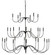 Tirrell 27 Light Chandelier in Antique Black (142|9000-0655)