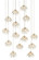 Crystal Bud 15 Light Pendant in Clear/Contemporary Silver Leaf/Silver (142|9000-0670)