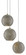 Giro Three Light Pendant in Blue/Nickel/Silver (142|9000-0682)