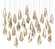 Glace 30 Light Pendant in Raj Mirror/Antique Brass/Silver (142|9000-0707)