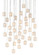 Dove 36 Light Pendant in White/Silver (142|9000-0715)