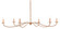 Saxon Six Light Chandelier in Natural/Saddle Tan (142|9000-0757)
