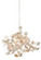 Lunaria Six Light Chandelier in Contemporary Silver Leaf (142|9000-0817)