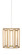 Daze Collection One Light Pendant in White/Antique Brass (142|9000-0888)