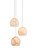 Lazio Three Light Pendant in White/Silver (142|9000-0896)