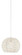 Piero One Light Pendant in Sugar White/Silver (142|9000-0909)