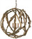 Driftwood Collection Three Light Chandelier in Natural/Washed Driftwood (142|9078)