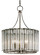 Bevilacqua Three Light Chandelier in Clear/Silver Leaf (142|9293)