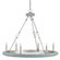 Tidewater Silver Chandelier Six Light Chandelier in Silver Granello/Seaglass (142|9870)
