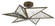 Stargazer Three Light Semi-Flush Mount in Antique Mirror/Pyrite Bronze (142|9999-0031)