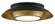 Metaphor Black & Brass Flush Mount Three Light Flush Mount in Antique Brass/Black (142|9999-0045)