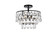 Mila Three Light Flush Mount in black (173|1103F14BK)