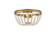 Kylie Three Light Flush Mount in brass (173|1112F12BR)
