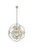 Geneva Six Light Chandelier in Polished Nickel (173|1130D25PN-GT/RC)