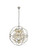 Geneva Six Light Chandelier in Polished nickel (173|1130D25PN-GT/RC)