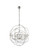 Geneva Six Light Chandelier in Polished nickel (173|1130D32PN/RC)