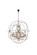 Geneva 25 Light Chandelier in Dark Bronze (173|1130G60DB/RC)