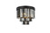 Sydney Nine Light Flush Mount in Matte Black (173|1201F20MB-SS/RC)