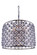 Madison Eight Light Chandelier in Polished Nickel (173|1206D27PN/RC)