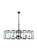 Monaco Ten Light Chandelier in Flat Black (173|1211D43FB)
