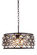 Madison Five Light Chandelier in Matte Black (173|1214D20MB-SS/RC)