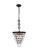 Nordic Three Light Pendant in Black and Clear (173|1219D13BK/RC)