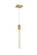 Weston One Light Pendant in Satin Gold (173|2066D5SG)