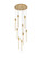 Weston Nine Light Pendant in Satin Gold (173|2067D24SG)