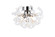 Ritz Four Light Flush Mount/ Wall Sconce in Chrome (173|2104F14C)