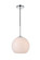 BAXTER One Light Pendant in Chrome and frosted white (173|LD2213C)