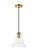 DESTRY One Light Pendant in Brass and Clear (173|LD2244BR)