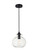 DESTRY One Light Pendant in Black and Clear (173|LD2245BK)