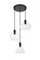 DESTRY Three Light Pendant in Black and Clear (173|LD2247BK)