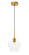 Gene One Light Pendant in Brass (173|LD2256BR)