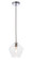 Gene One Light Pendant in Chrome and Clear glass (173|LD2256C)