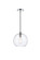Cashel One Light Pendant in Chrome and Clear (173|LD2282C)