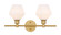 Gene Two Light Wall Sconce in Brass (173|LD2313BR)