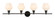 Gene Four Light Wall Sconce in Black and Frosted white glass (173|LD2321BK)