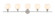 Collier Five Light Wall Sconce in Chrome and Frosted white glass (173|LD2327C)