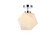 Lawrence One Light Flush Mount in Chrome and White (173|LD2347C)