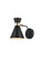 Halycon One Light Wall Sconce in Black and golden (173|LD2353BK)