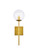 Neri One Light Wall Sconce in Brass and Clear (173|LD2359BR)