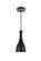 Aiken One Light Pendant in Black (173|LD2407BK)