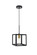 Resolute One Light Pendant in brass and black (173|LD4063D8BRB)